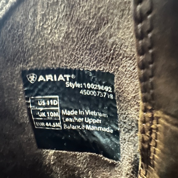 Mens Ariat Rambler Boots Size 11 - Picture 6 of 6